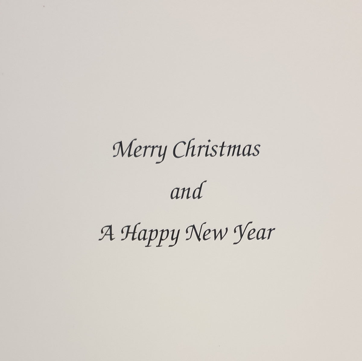 Shropshire Christmas card with envelope and snowy countryside design
