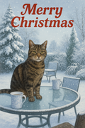 Merry Christmas Cat Card