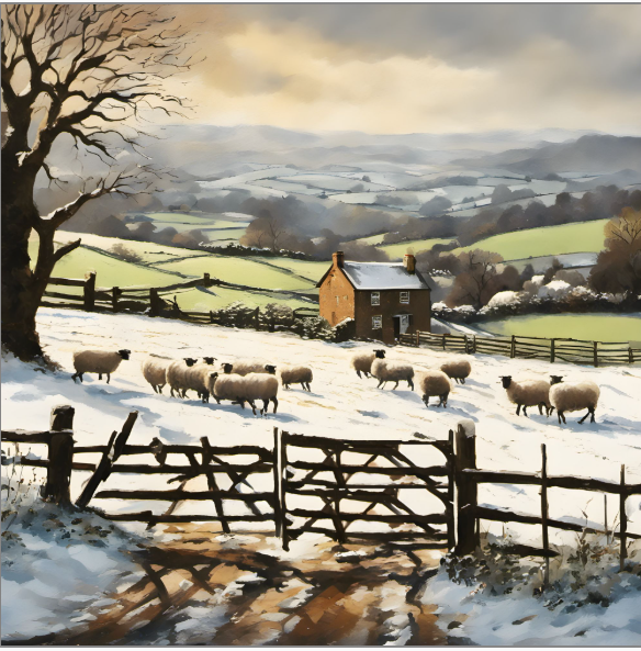Shropshire Countryside Christmas Card