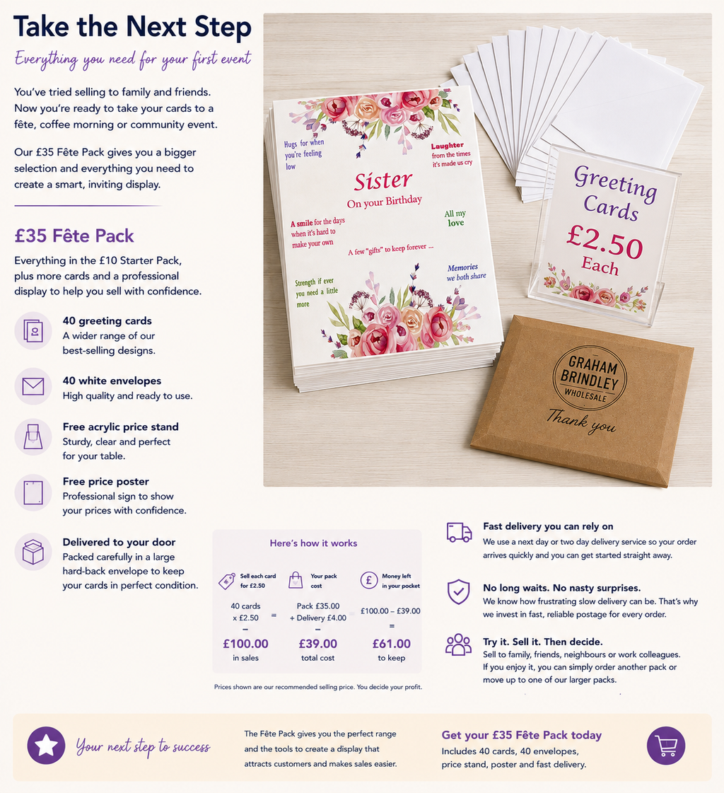 £35 Fête Pack — 40 Greeting Cards