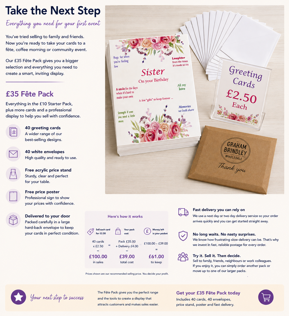 £35 Fête Pack — 40 Greeting Cards