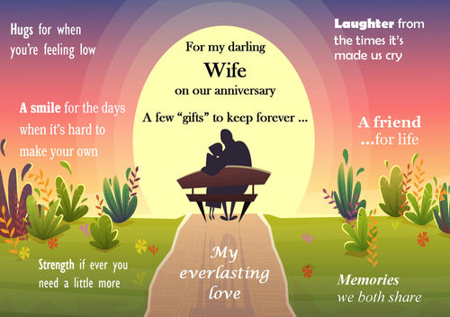 For My Darling Wife on Our Anniversary Card
